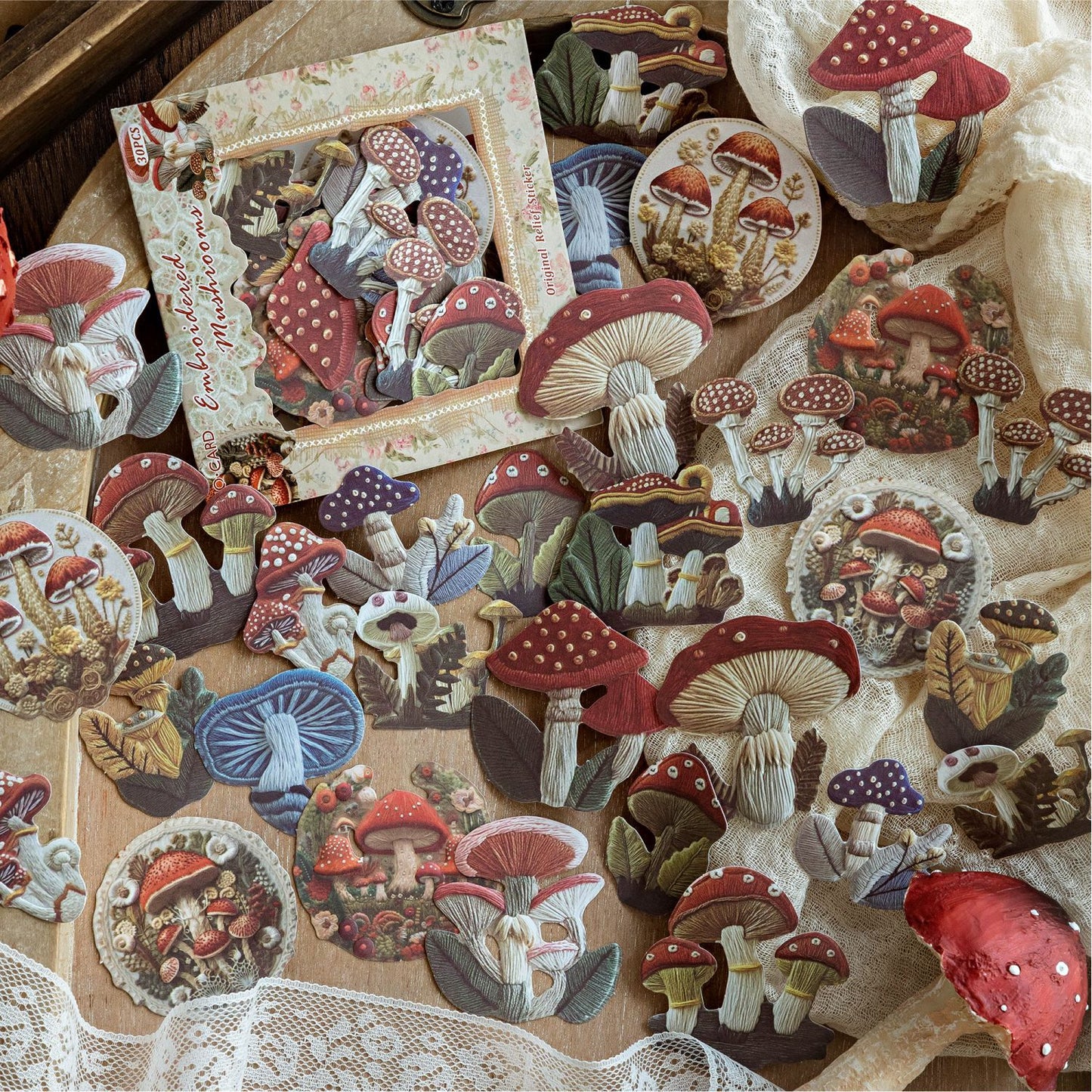 Stickers vintage de cartonaje-30 pzas