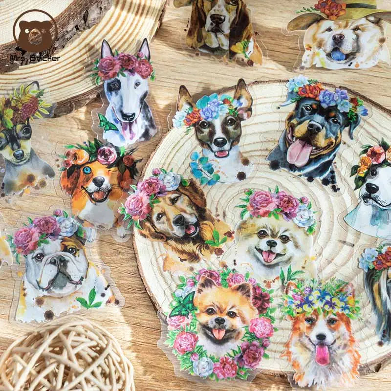 Stickers mascotas kawaii-30 pzas