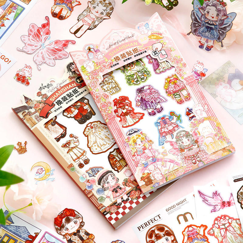 Stickers mini princesas shanshan-24 pzas