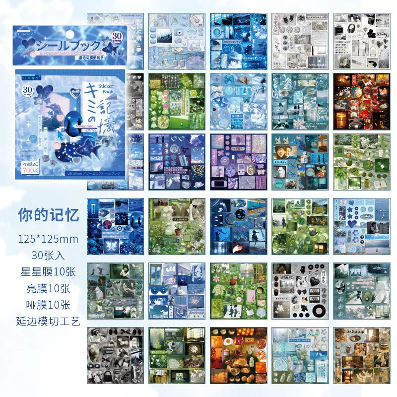 Sticker book estilo japonés-30 hojas