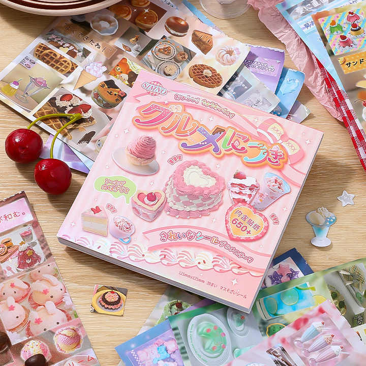 Block de stickers dessert cake japan-30 hojas