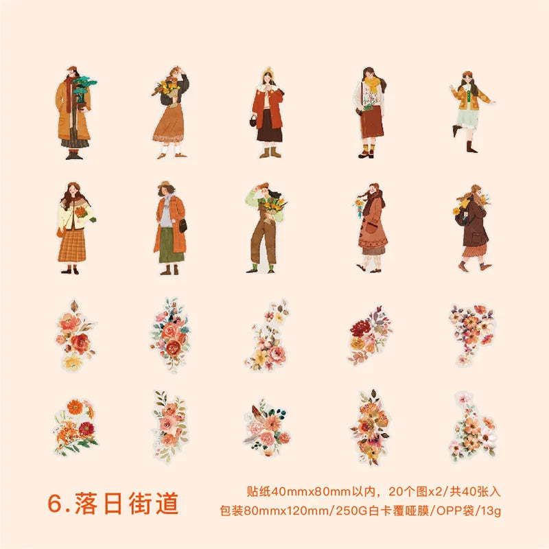 Stickers beautiful girls-40 pzas