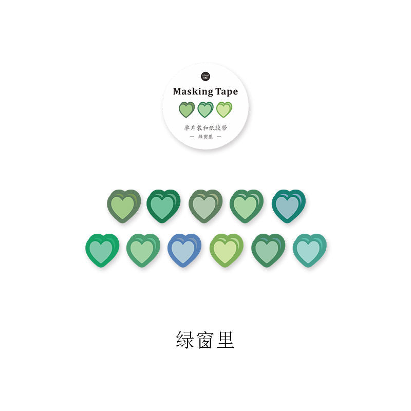 Stickers corazones-100 piezas