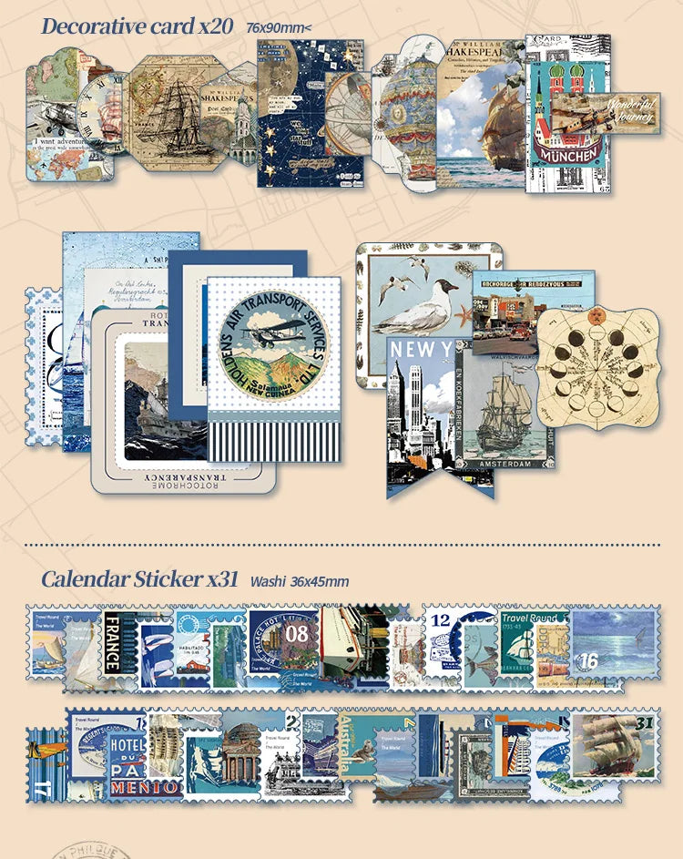 Set de papeleria Global Travel-154 pzas