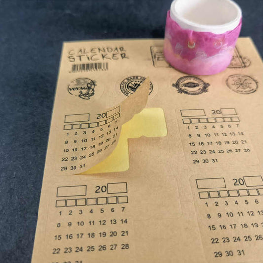 Stickers calendario-2 hojas