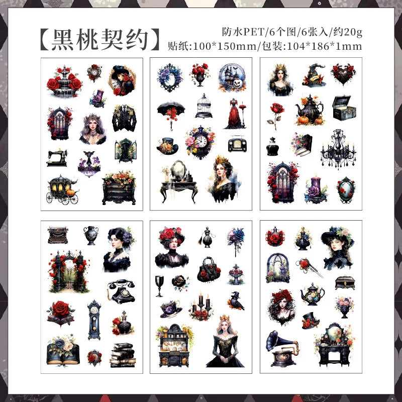 Stickers dark shadow-6 planchas