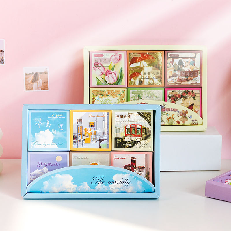 Box 1 de 6 Cajas de stickers-300 unidades