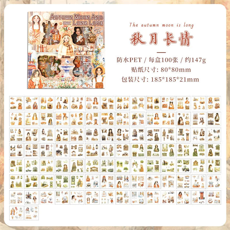 Box de stickers seasons-100 hojas