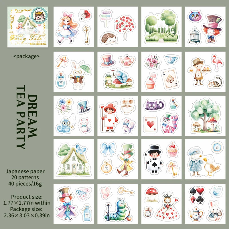 Mini librito de stickers fairy tale-40 pzas