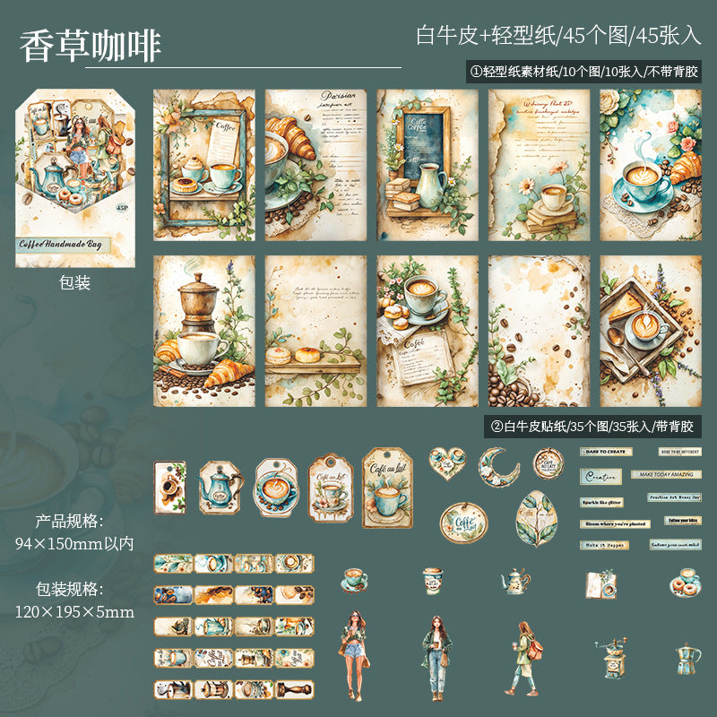 Set coffee handmade bad-45 pzas