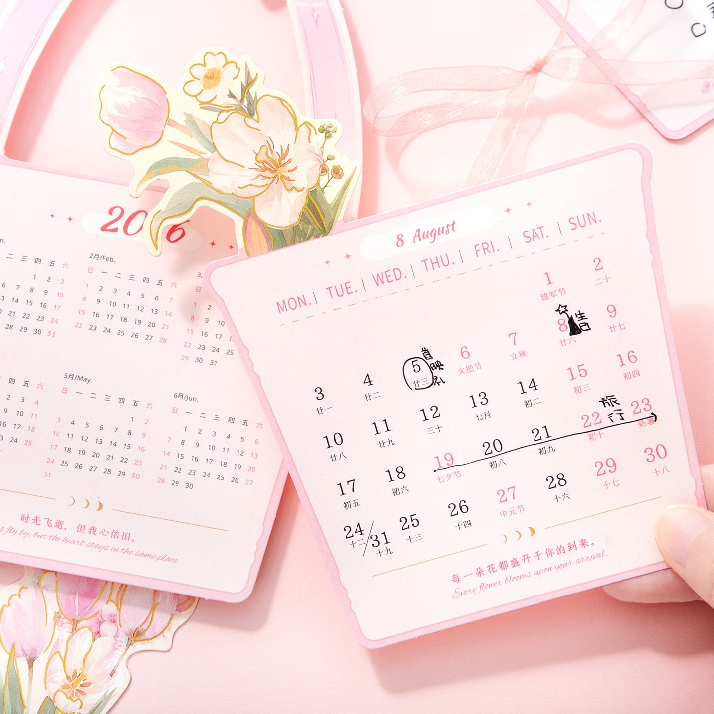 Calendario flowers 2026
