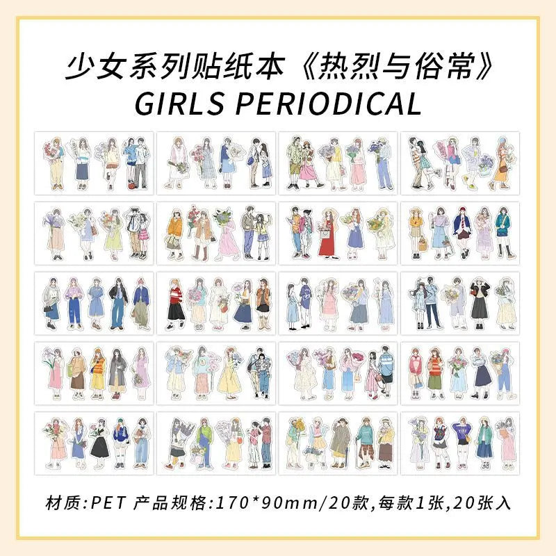 Libro de stickers girls-20 hojas