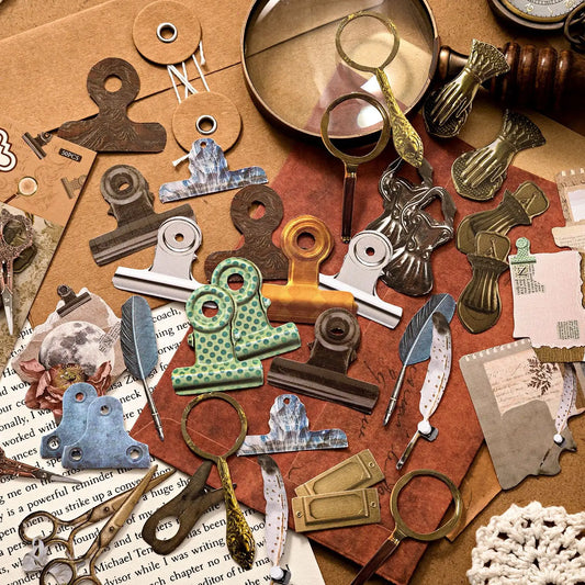 Stickers handmade time series vintage-50 pzas