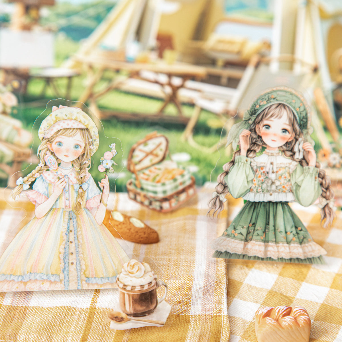 Stickers forest girls-30 pzas