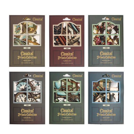 Stickers en cartonaje classical private-20 pzas