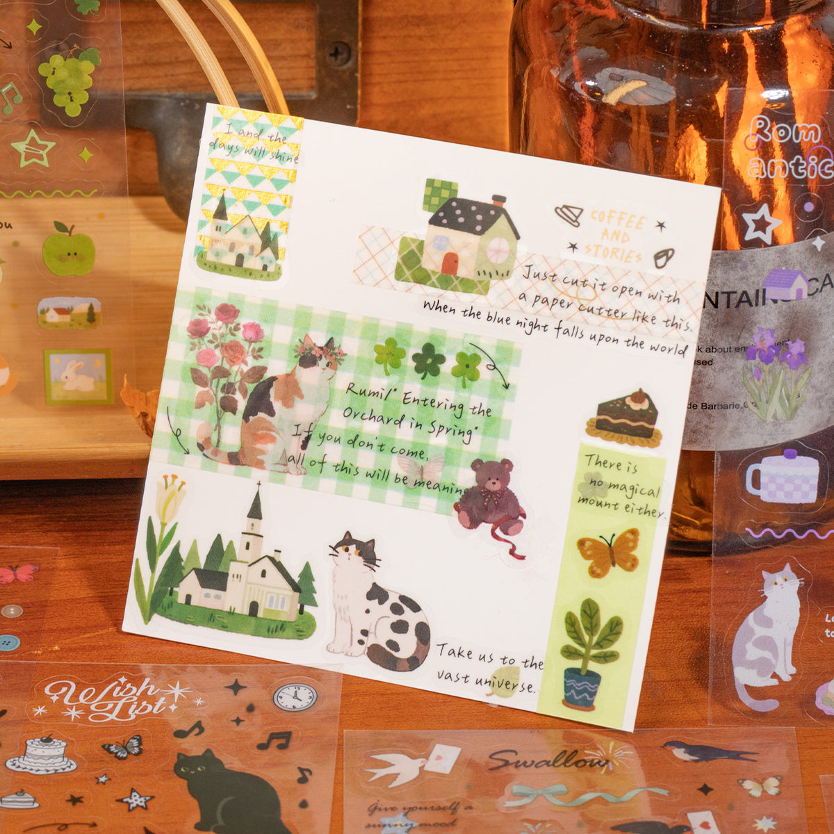 Librito de stickers maomao-20 pzas