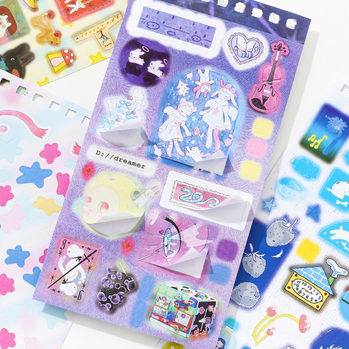Block de stickers aestetic-20 hojas