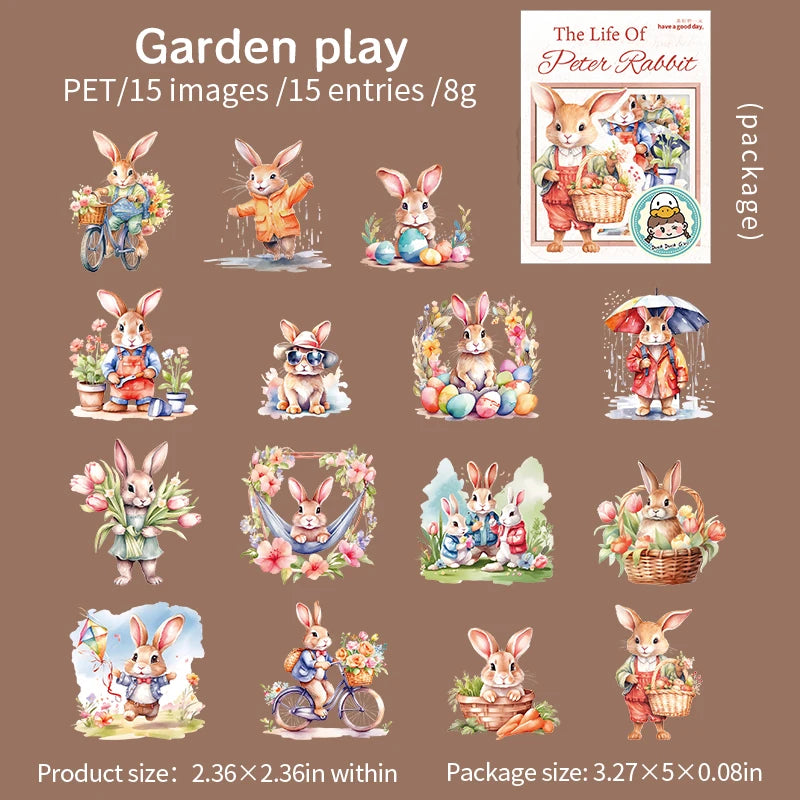 Stickers Peter Rabbit-15 pzas