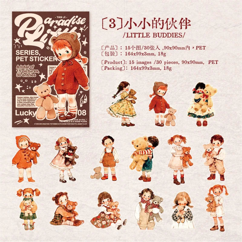 Stickers little adventures-30 pzas