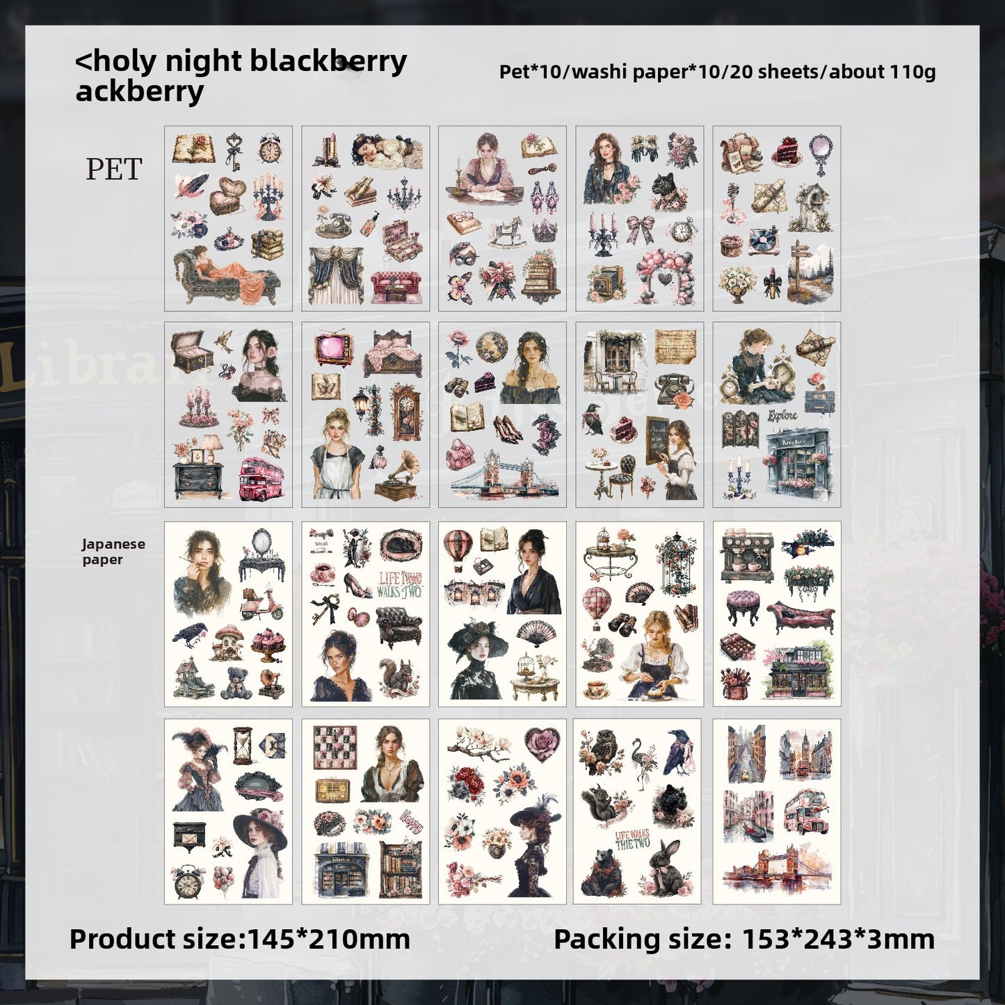 Block de stickers Zabc-20 hojas