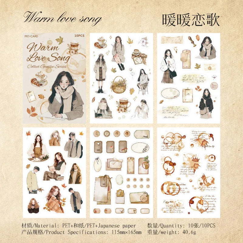 Revista stickers gentlee series-10 hojas