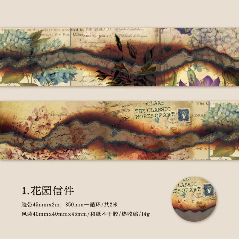 Washitape roll vintage retro