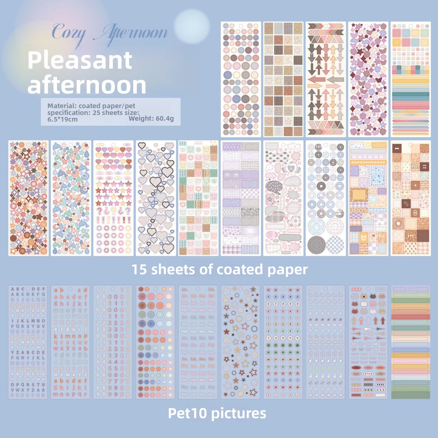 Block de stickers colorful world-25 hojas