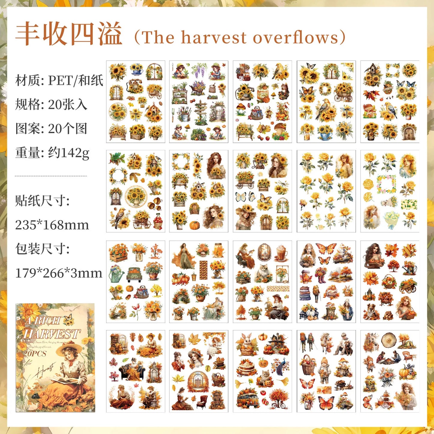 Revista de stickers Memory time-20 hojas B5