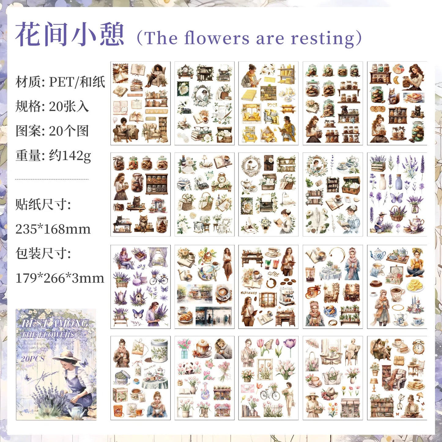 Revista de stickers Memory time-20 hojas B5