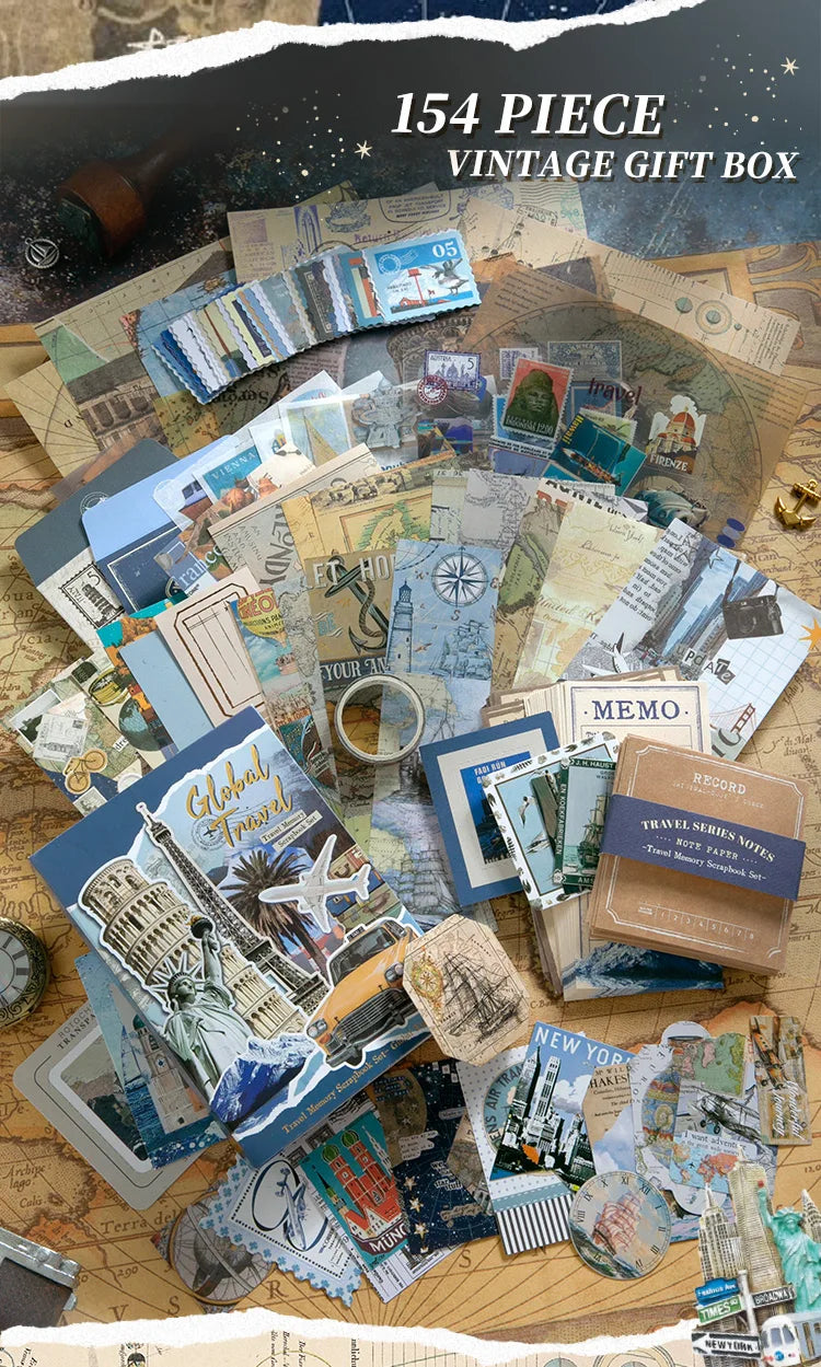 Set de papeleria Global Travel-154 pzas