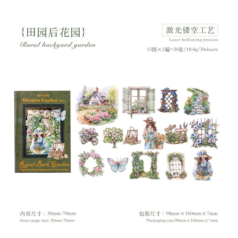 Stickers western garden-30 sticker