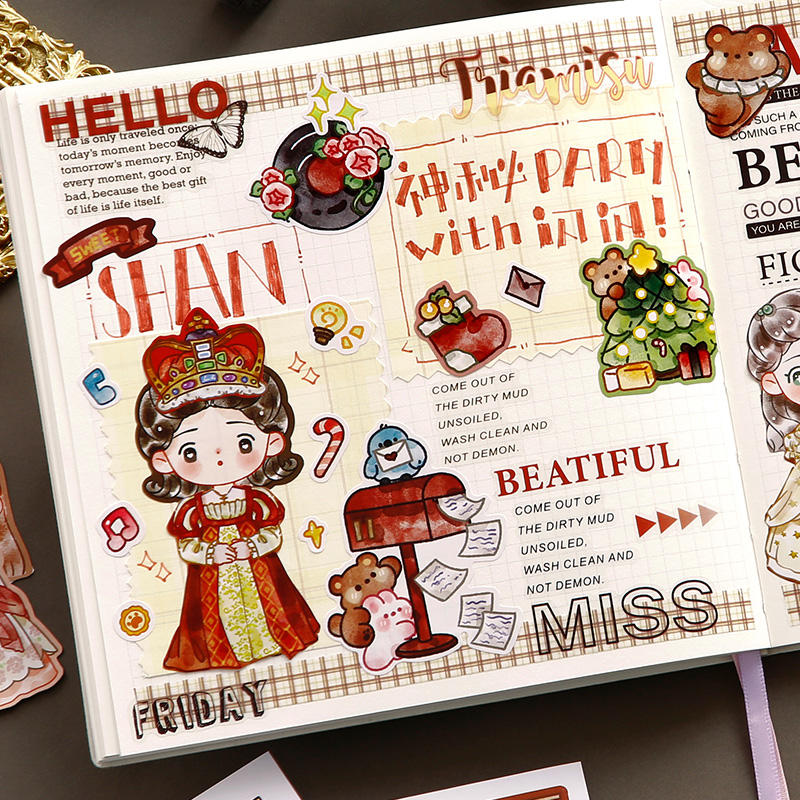 Stickers mini princesas shanshan-24 pzas