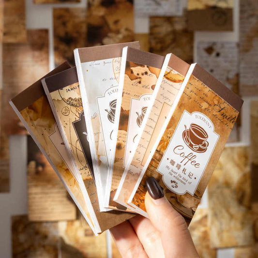 Stickers coffee vintage-20 hojas