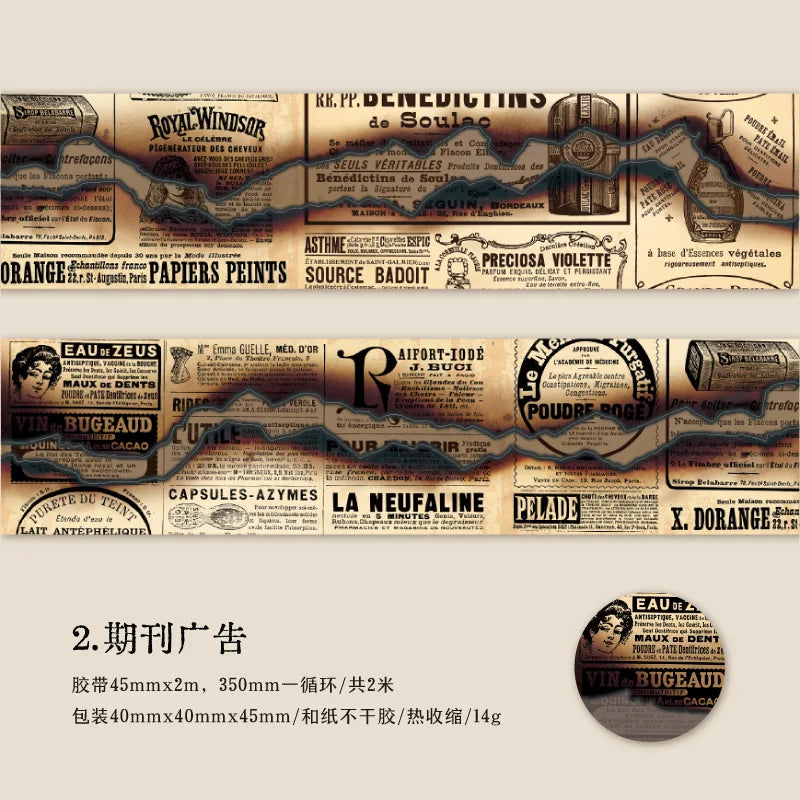Washitape roll vintage retro