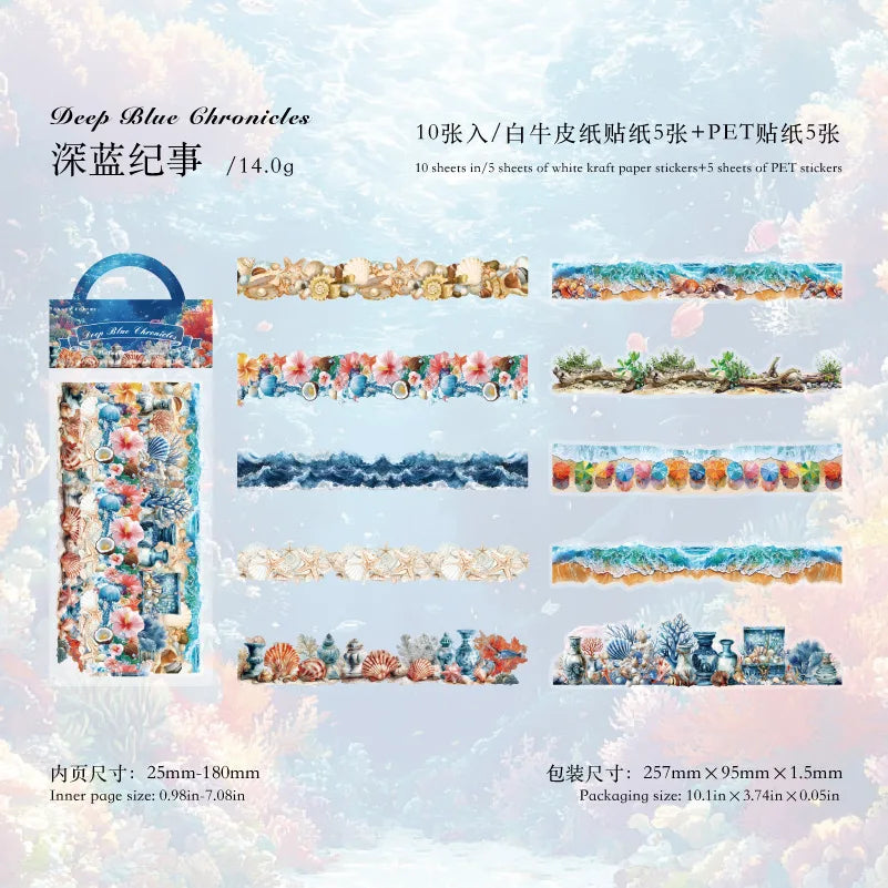 Stickers Natural History-10 pzas