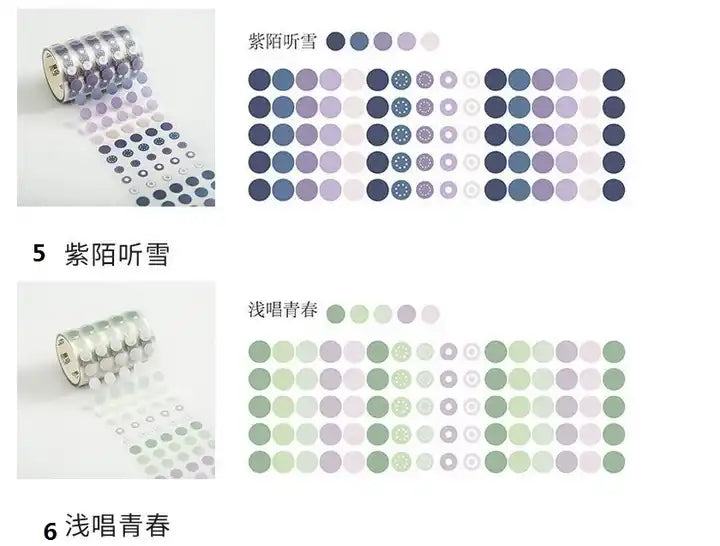 Washitape dots arcoiris-3 metros