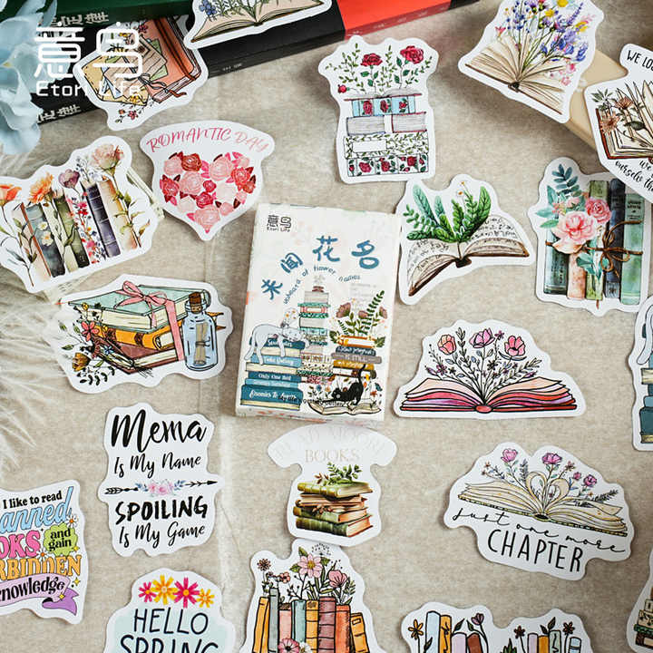 Cajita de stickers lectura -30 pzas