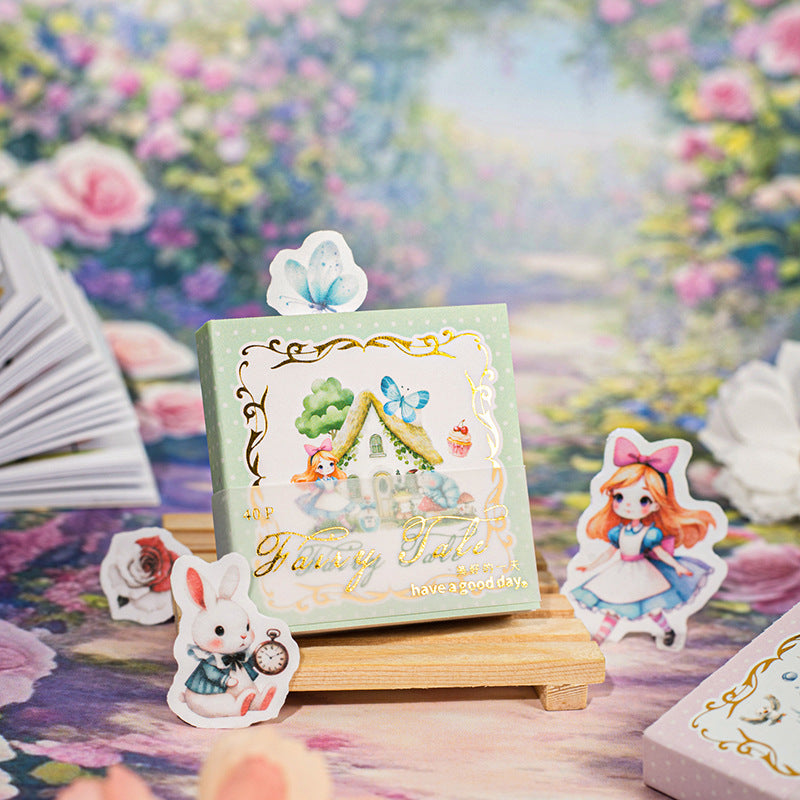 Mini librito de stickers fairy tale-40 pzas