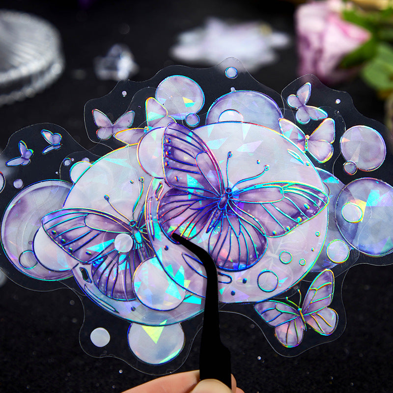 Stickers burbujas butterfly-10 pzas