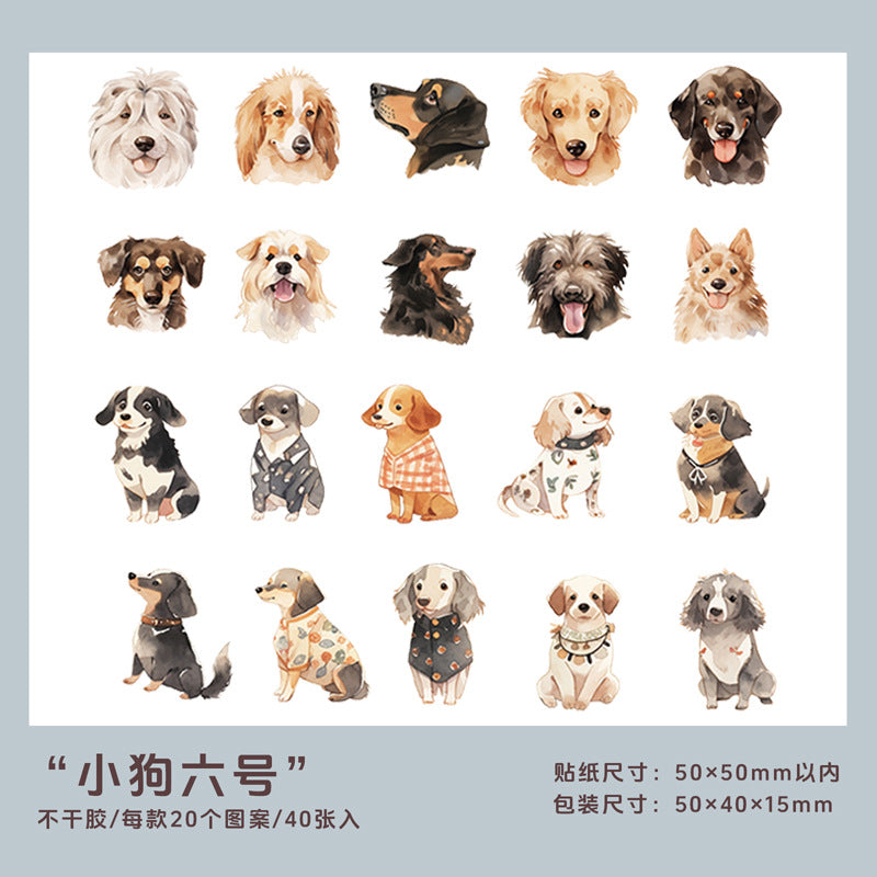 Cajita de stickers animales sweet-40 pzas