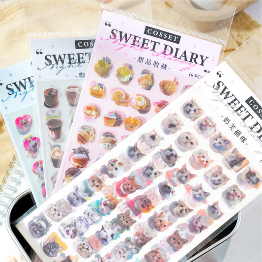 Stickers sweet diary-6 planchas