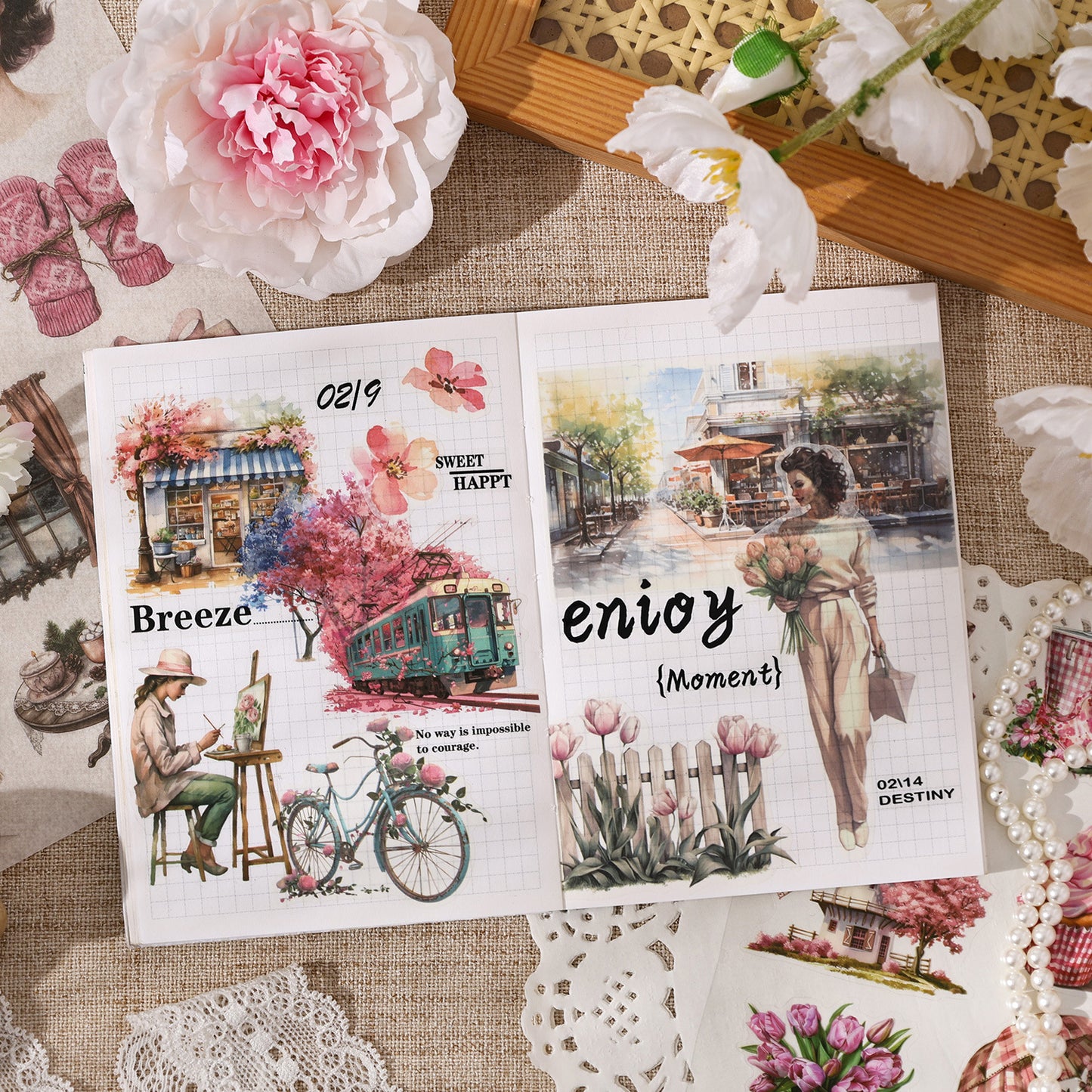 Revista de stickers Memory time-20 hojas B5