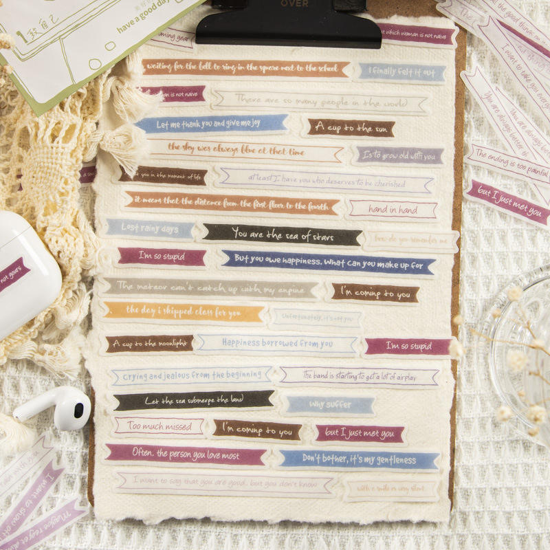 Stickers Romantic series Casets-60 pzas