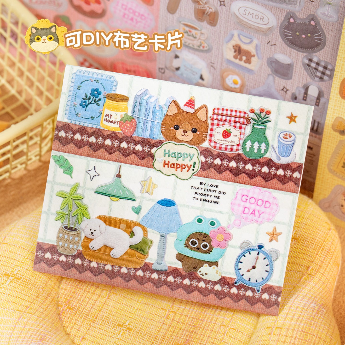 Block de stickers collections for patchwork cat-20 hojas
