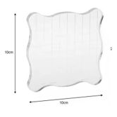 Base acrilica para sellos de silicona-1 pza