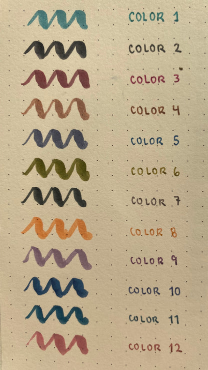 Set de Brush Pens colores vintage-12 pzas