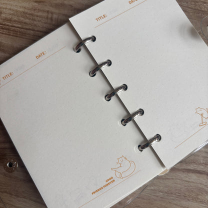 Mini binder A7 gatitos-80 hojas