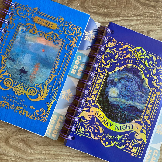 Cuaderno anillado pintores A6-100 hojas