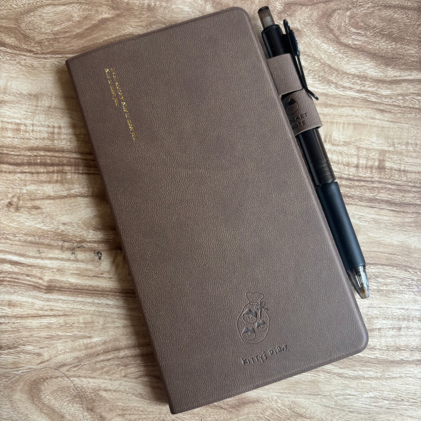 Libreta de bolsillo con lapicero tinta gel-88 hojas