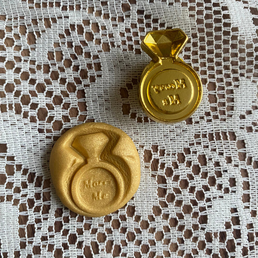 Bronce prediseñado "anillo" 2.5 cm